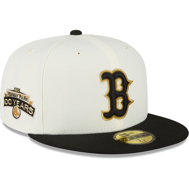 New Era Just Caps Chrome Black Boston Red Sox 59FIFTY Fitted Hat