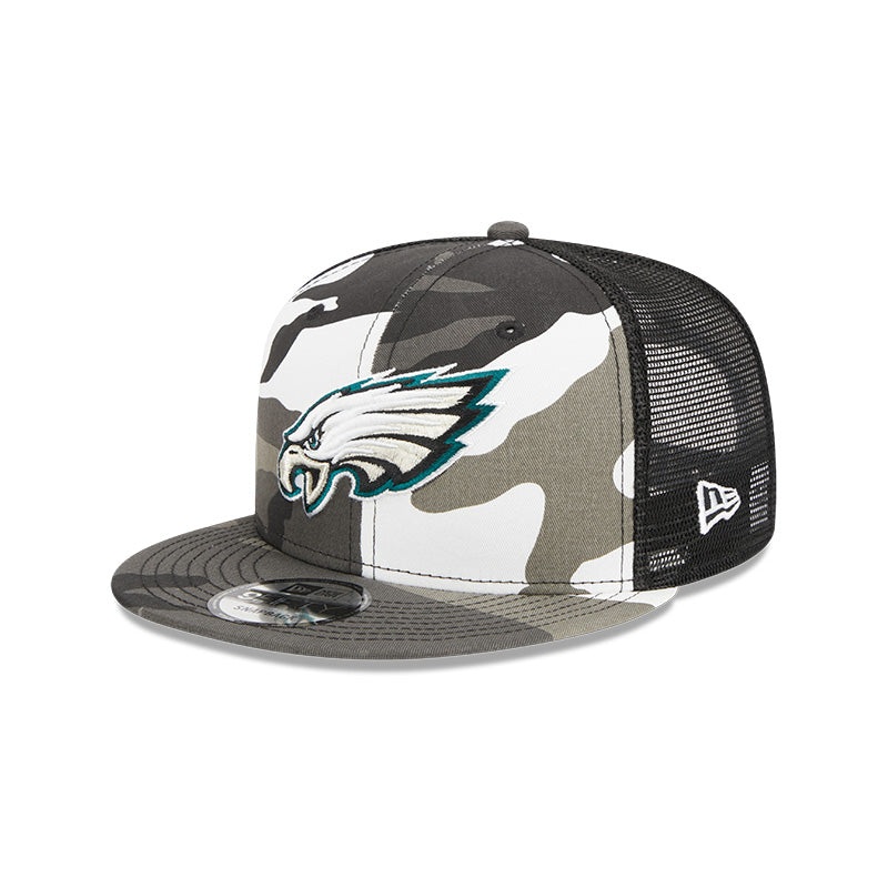 Philadelphia Eagles New Era URBAN CAMO Mesh Trucker 9FIFTY Snapback Hat – Camo