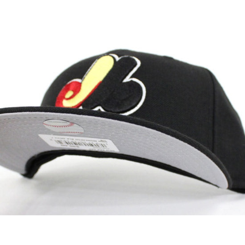 Retro Montreal Expos New Era 59Fifty Fitted Hat (Air Jordan 14 Ferrari Gray Under Brim) 7 1/8