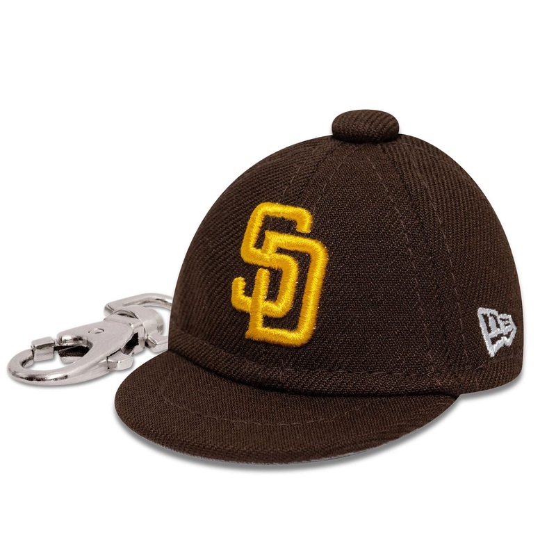 San Diego Padres MLB Mini Cap Dark Brown Key Chain OSFM