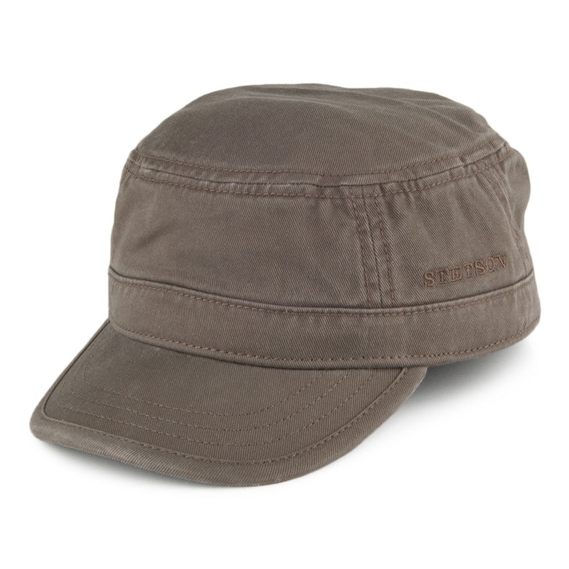 Stetson Hats Cotton Army Cap – Khaki S