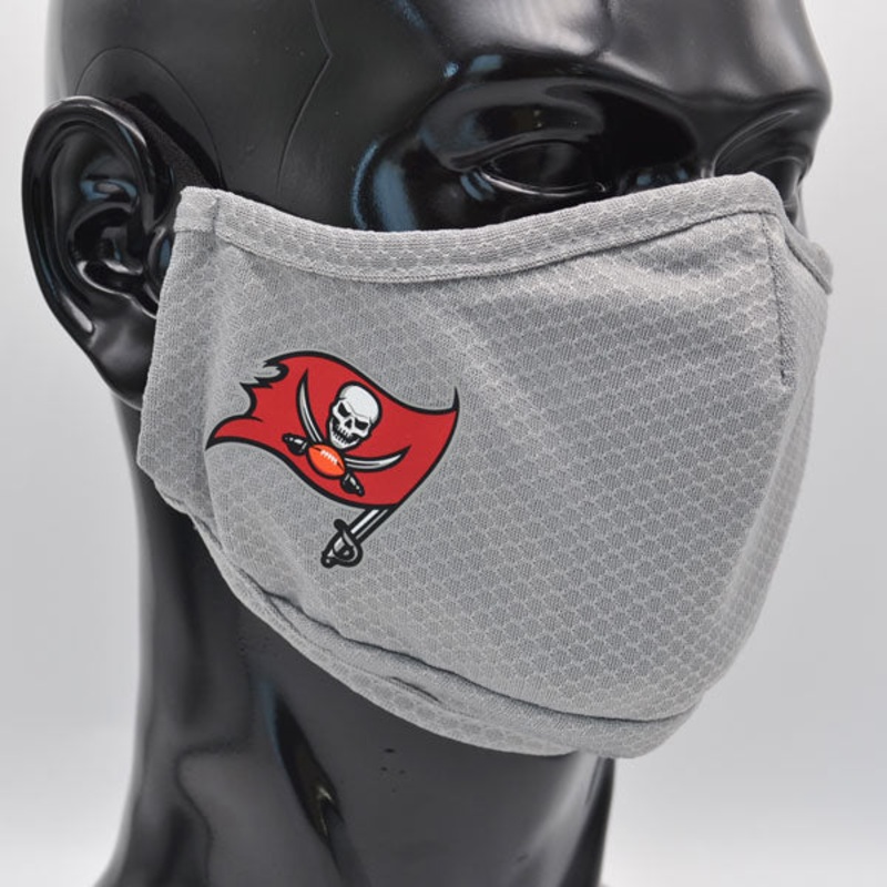 Tampa Bay Buccaneers New Era Adult NFL On-Field Face Covering Mask – Gray