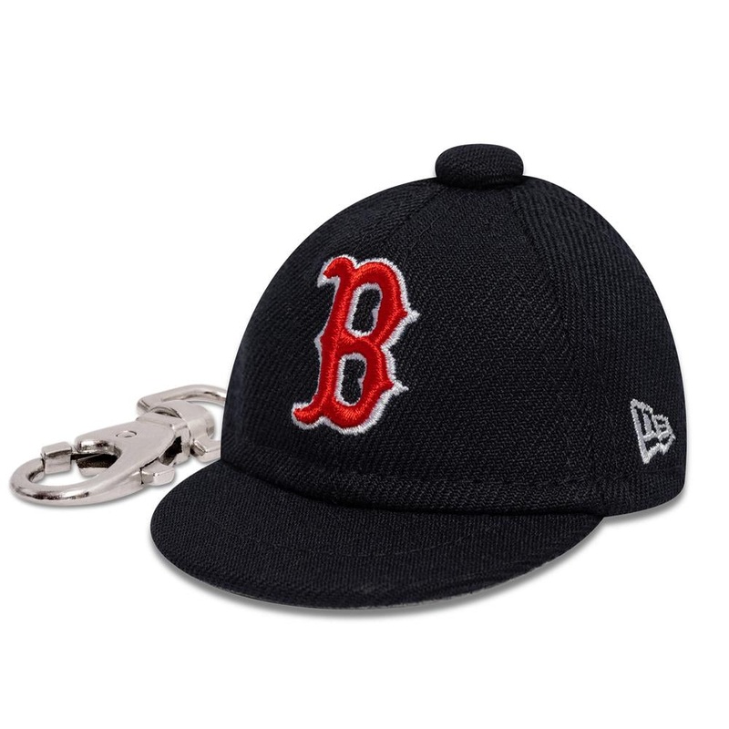 Boston Red Sox MLB Mini Cap Navy Keychain One Size