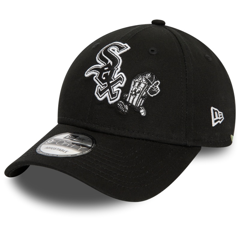 Chicago White Sox 9FORTY Food Character Black Cap One Size