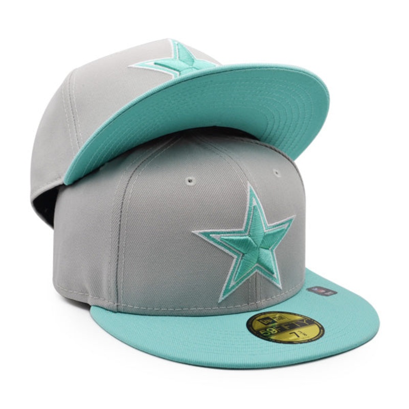 Dallas Cowboys TOP 2TONE Exclusive New Era 59Fifty Fitted Hat – Gray/Turquoise 7 7/8