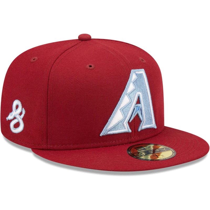 New Era Arizona Diamondbacks Cardinal 30th Anniversary Air Force Blue Undervisor 59FIFTY Fitted Hat