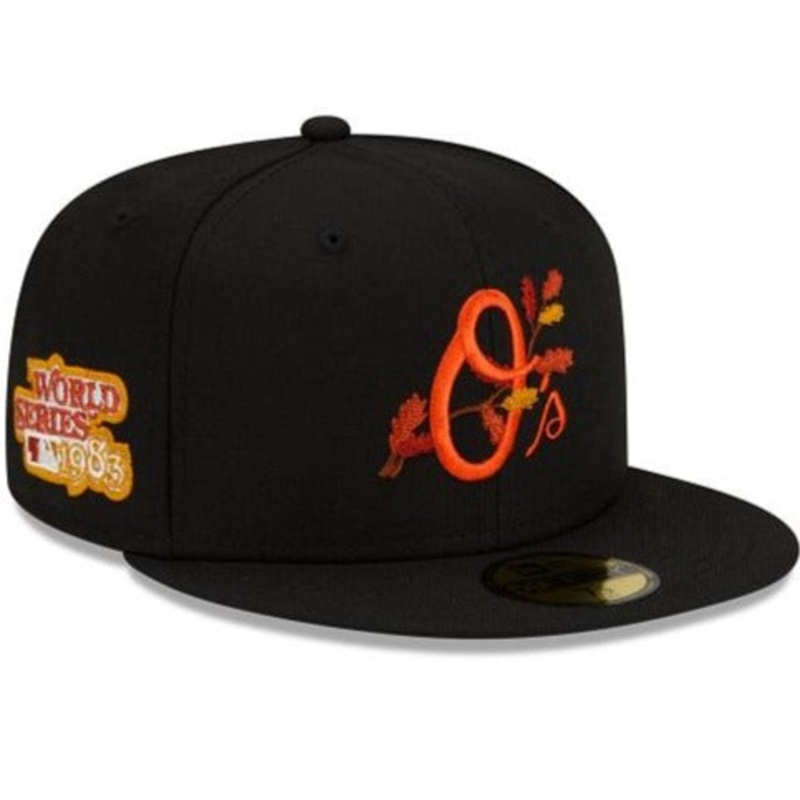 New Era Baltimore Orioles Leafy Front 59Fifty Fitted Hat