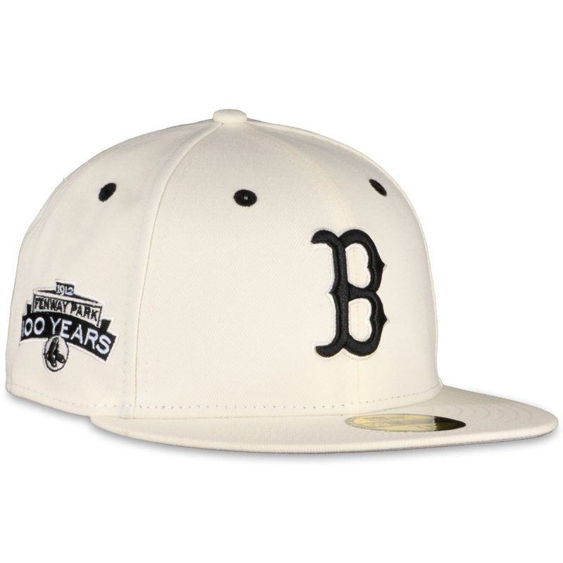 New Era Boston Red Sox White Ivory Box Score 2023 59FIFTY Fitted Hat