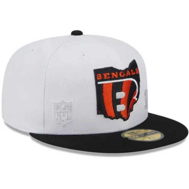 New Era Cincinnati Bengals White State 2023 59FIFTY Fitted Hat