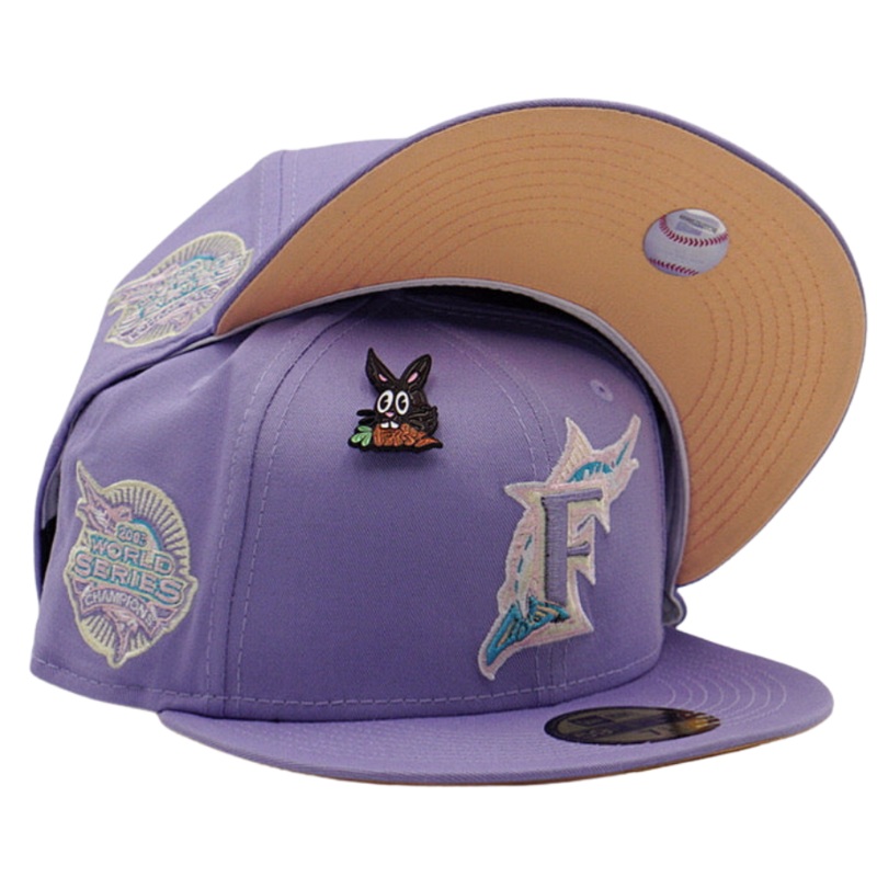 New Era Florida Marlins Lavender ‘Easter Pack’ 2003 World Series 59FIFTY Fitted Hat