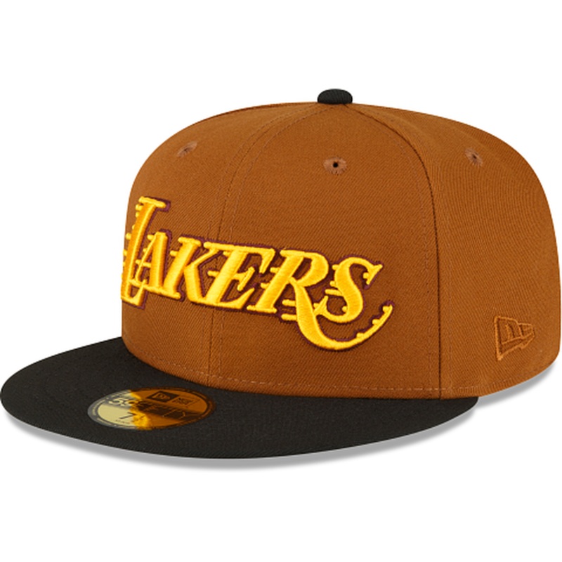 New Era Just Caps Chestnut Los Angeles Lakers 2023 59FIFTY Fitted Hat