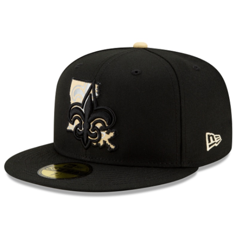 New Era New Orleans Saints State Logo Reflect Fitted Hat