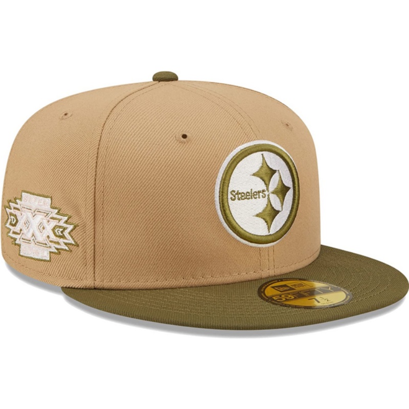 New Era Pittsburgh Steelers Super Bowl XXX Saguaro Tan/Olive 59FIFTY Fitted Hat