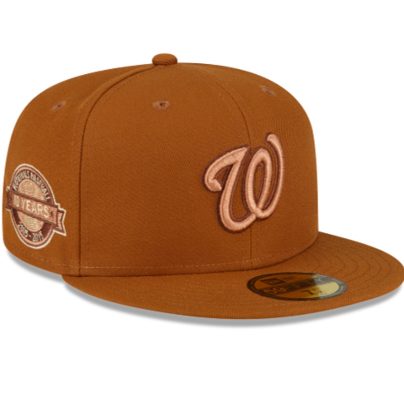 New Era Washington Nationals Brown 10th Anniversary 59FIFTY Fitted Hat
