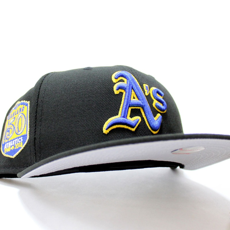 Oakland Athletics 50TH ANNIVERSARY New Era 59Fifty Fitted Hat (Gray Under Brim) 7