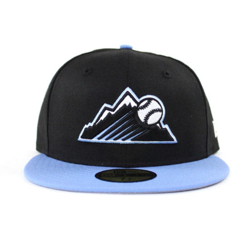Colorado Rockies New Era 59Fifty Fitted Hat (Air Jordan 6 UNC Gray Under Brim) 7