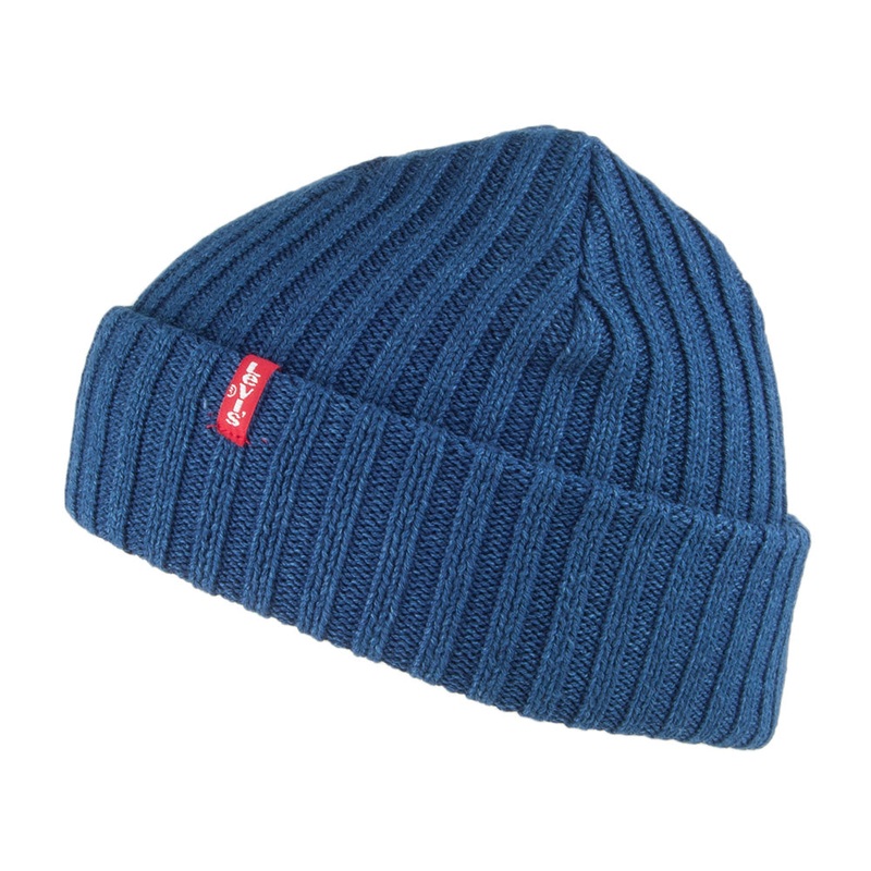 Levi’s Hats Indigo Ribbed Beanie – Dark Blue 1-Size