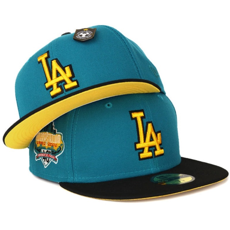 New Era CrownMinded X Hallucinathan Los Angeles Dodgers ‘Golden Goal’ 40th Anniversary 59FIFTY Fitted Hat