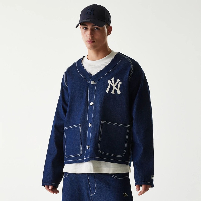 New York Yankees MLB Cotton Dark Blue Jacket XS