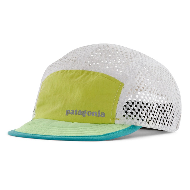 Patagonia Hats Duckbill Recycled 5 Panel Cap – Lime-Mint-White Adjustable