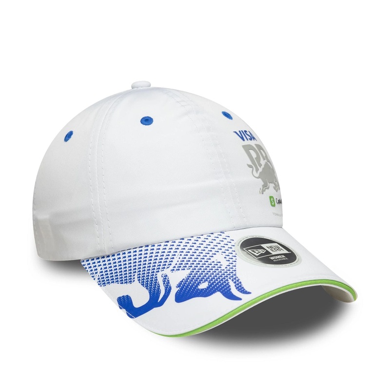 Visa Cash App Racing Bulls Womens Team White Pony Tail Adjustable Cap OSFM
