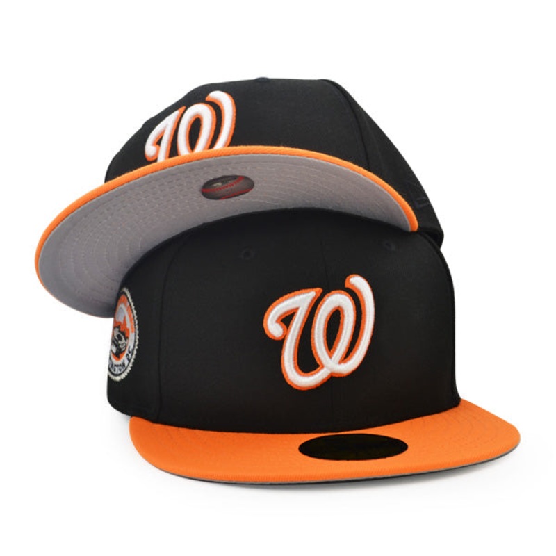 Washington Nationals 2008 INAUGURATION Exclusive New Era 59Fifty Fitted Hat – Black/Orange 7