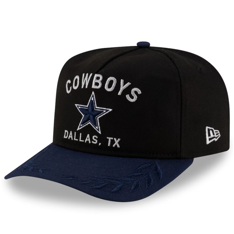 Dallas Cowboys New Era 2025 NFL Draft A-Frame 9FIFTY Snapback Hat – Black/Navy