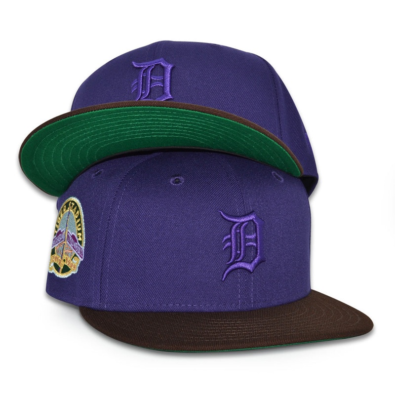 Detroit Tigers “DARK MAGICIAN” Exclusive New Era 59Fifty Fitted Hat – Purple/Burntwood 6 7/8