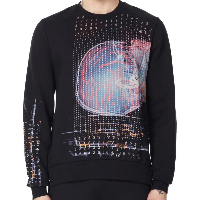 ELEVEN PARIS “NUMEROLOGY” SIDE ZIP CREWNECK S