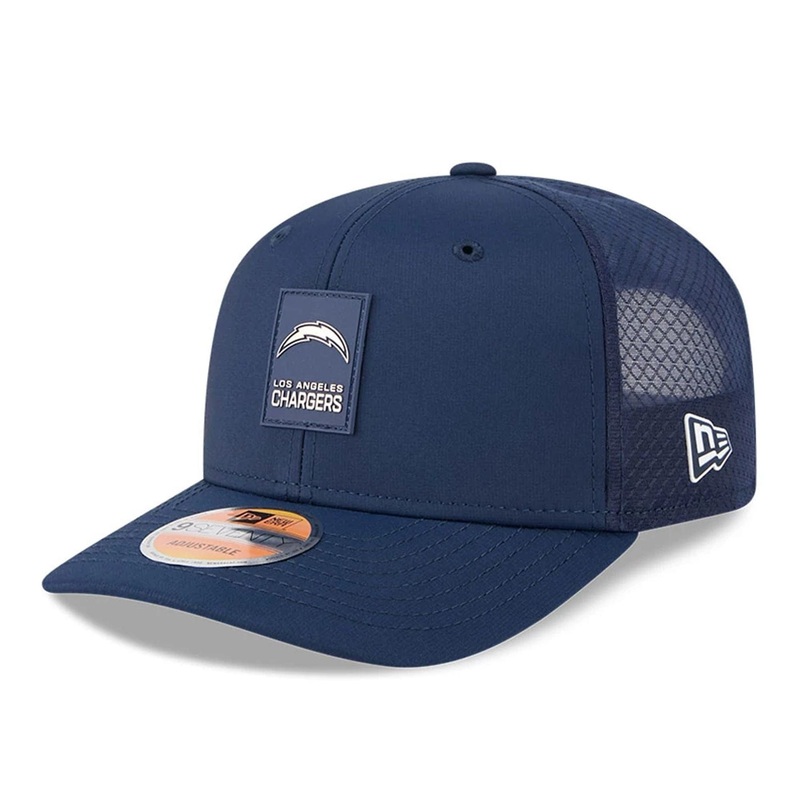 LA Chargers NFL Sideline 2025 Blue 9SEVENTY Trucker Stretch Snap Adjustable Cap OSFM