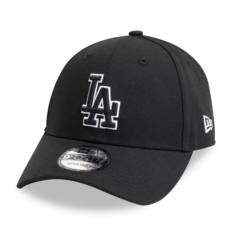 Los Angeles Dodgers 9FORTY Pop Outline Black Cap One Size