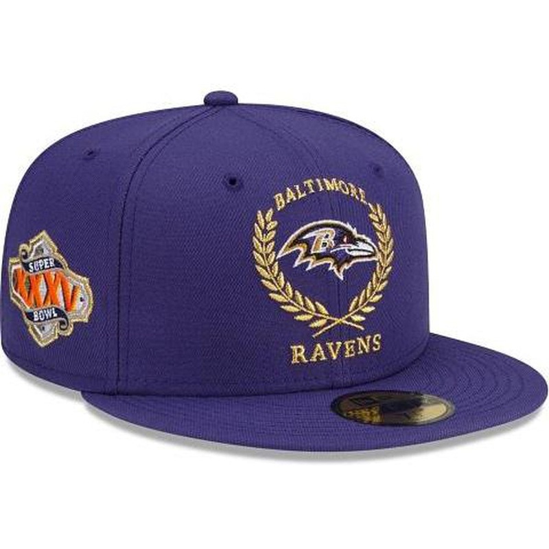 New Era Baltimore Ravens Gold Classic 59fifty Fitted Hat