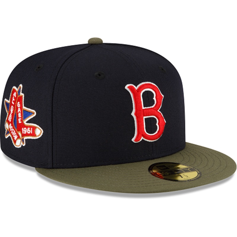 New Era Just Caps Dark Forest Visor Boston Red Sox 2023 59FIFTY Fitted Hat