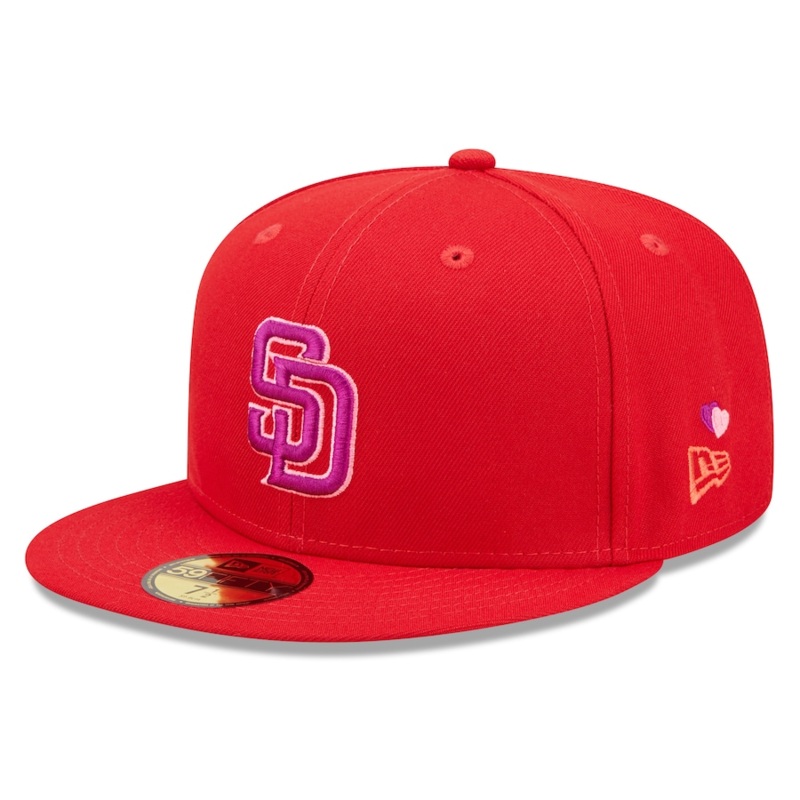 New Era San Diego Padres Red Purple Undervisor 59FIFTY Fitted Hat