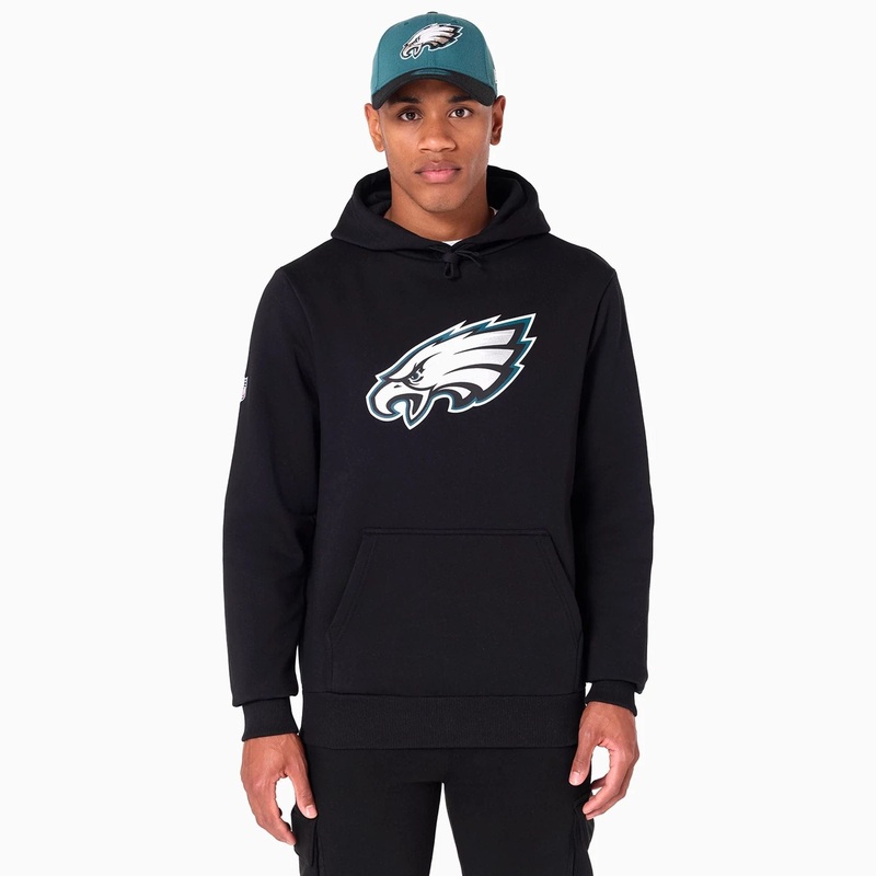Philadelphia Eagles NFL Black Pullover Hoodie XS