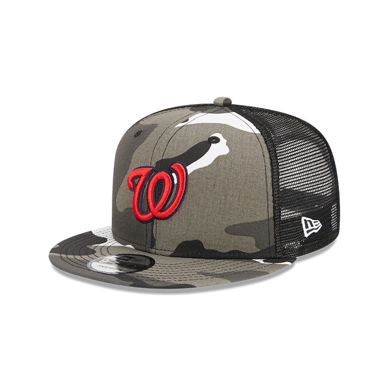Washington Nationals New Era URBAN CAMO Mesh Trucker 9FIFTY Snapback Hat – Camo