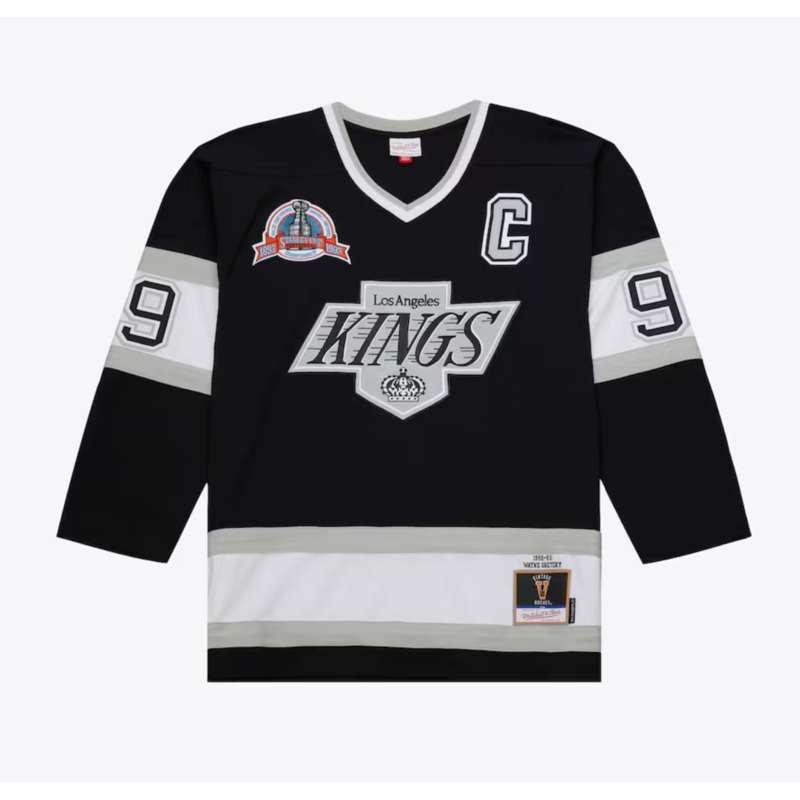 Wayne Gretzky Los Angeles Kings 1992-93 Power Play Player Jersey – Black M