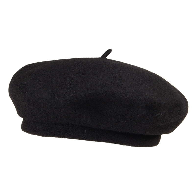 Brixton Hats Audrey Beret – Black Small-56cm