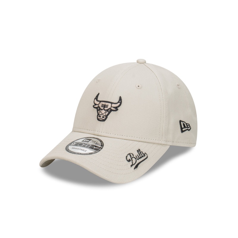 Chicago Bulls 9FORTY Apac Visor Script Stone Cap One Size