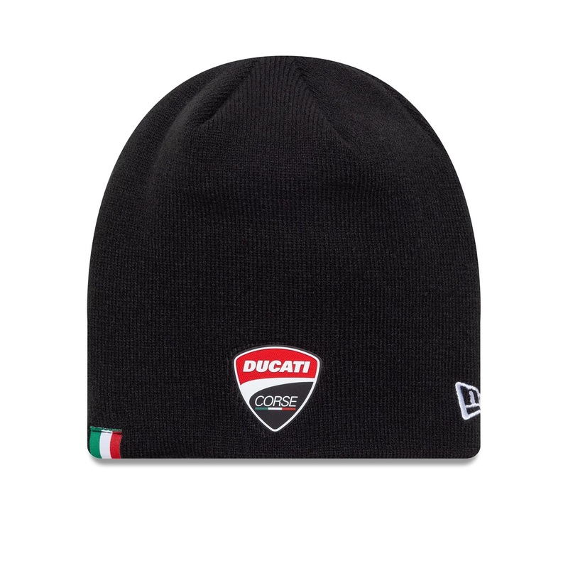 Ducati Corse Rubber Motor Logo Black Beanie OSFM