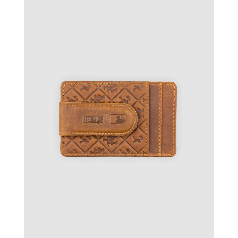 Flag Man Glove Leather Money Clip Wallet – New York Mets