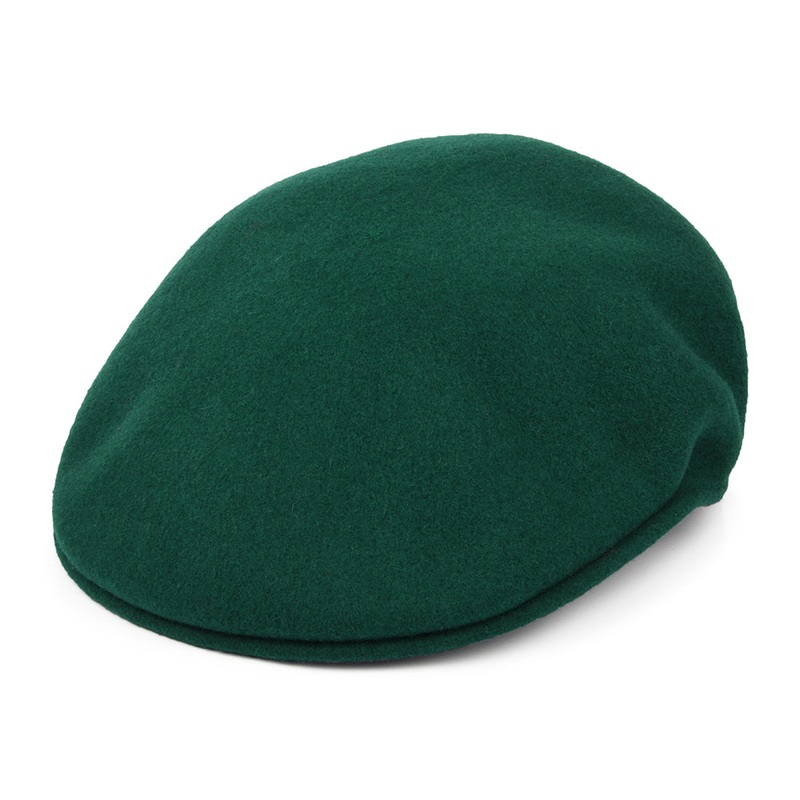 Kangol 504 Wool Flat Cap – Pine Green S