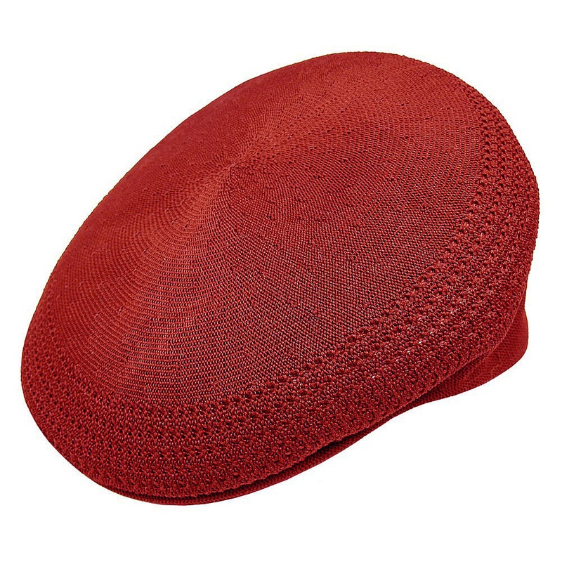 Kangol Tropic 504 Ventair Flat Cap – Scarlet S