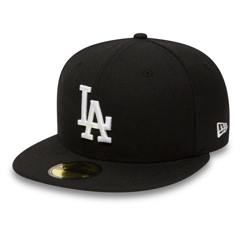Los Angeles Dodgers 59FIFTY MLB Basic Black Cap 7-1/8