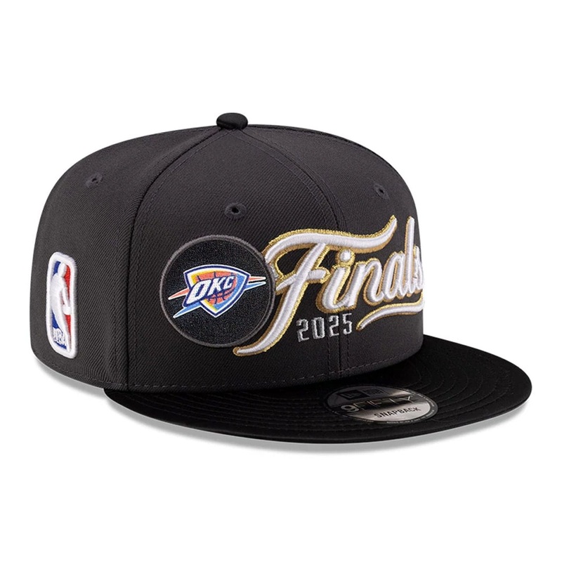 NBA Conference Finals 2025 Oklahoma City Thunder Dark Grey 9FIFTY Snapback Cap OSFM