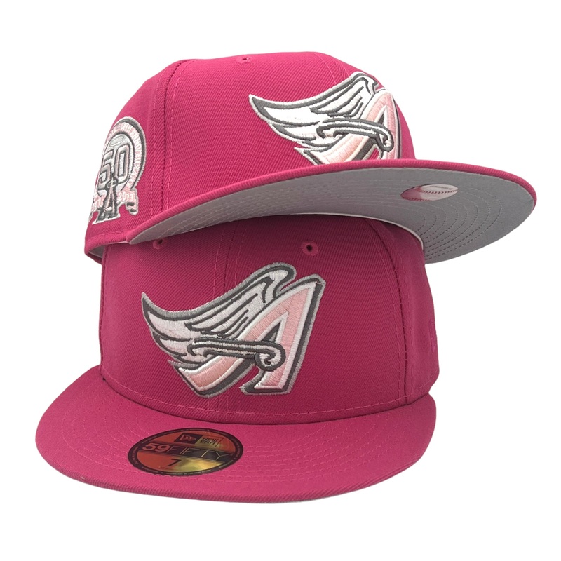 New Era Anaheim Angels Beetroot ‘Summer Pack’ 50th Anniversary 59FIFTY Fitted Hat
