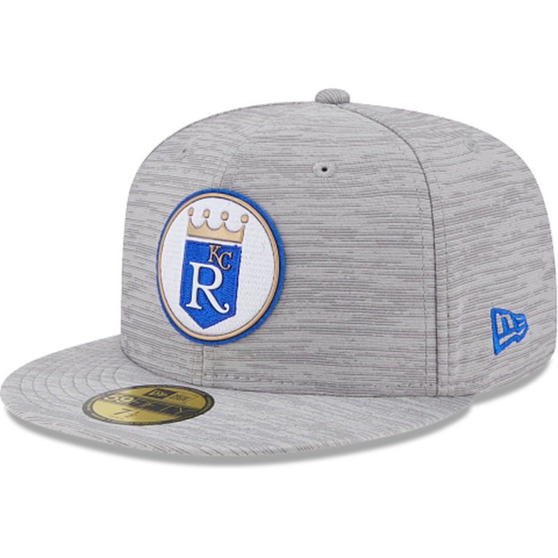 New Era Kansas City Royals 2023 Clubhouse Gray 59FIFTY Fitted Hat