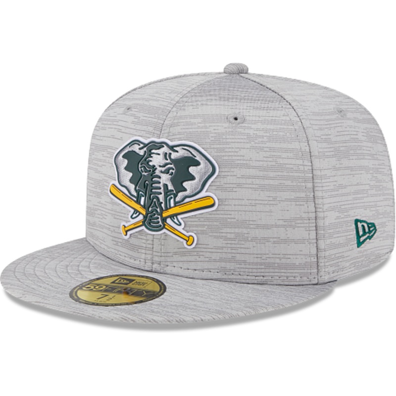 New Era Oakland Athletics 2023 Clubhouse Gray 59FIFTY Fitted Hat