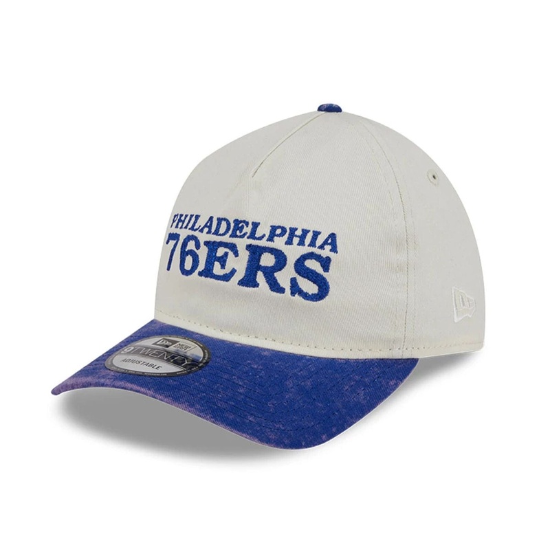 Philadelphia 76Ers NBA SC Pastel White 9TWENTY A-Frame Adjustable Cap OSFM