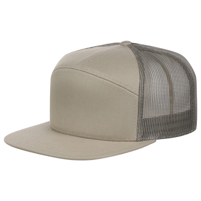 Richardson 168 7 Panel Trucker – Khaki/Light Green Adjustable